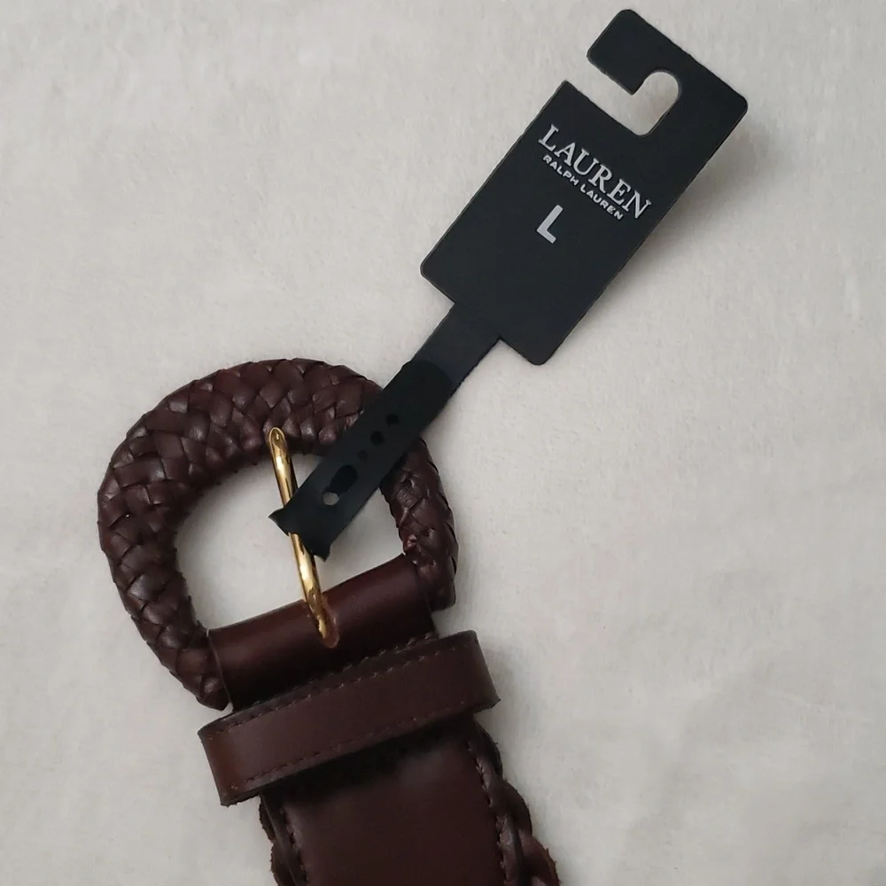 Lauren Ralph Lauren woven leather